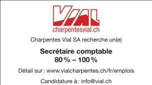 Charpentes Vial SA recherche un(e) Secrétaire comptable